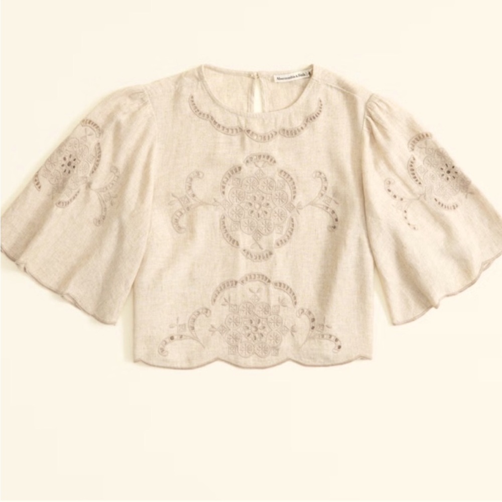 Abercrombie & Fitch angel sleeve top - Picture 2 of 4